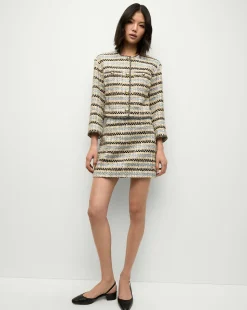 Veronica Beard Skirts & Shorts|Matching Sets*Ohemia Metallic Tweed Skirt in Blue/Ivory