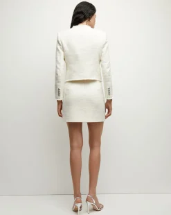 Veronica Beard Jackets & Outerwear*Olbia Tweed Jacket in Off-White