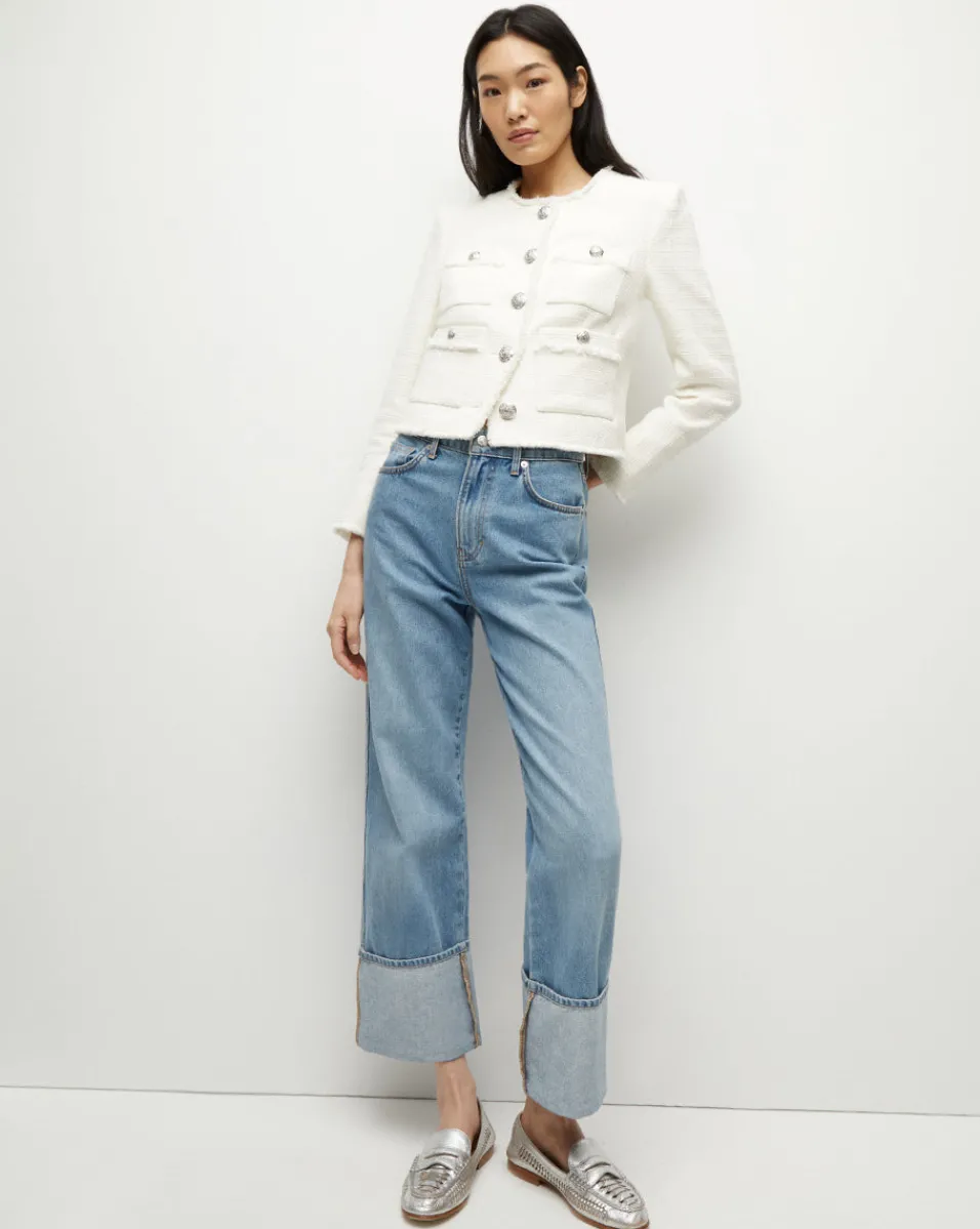 Veronica Beard Jackets & Outerwear*Olbia Tweed Jacket in Off-White