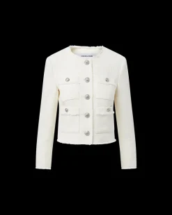Veronica Beard Jackets & Outerwear*Olbia Tweed Jacket in Off-White