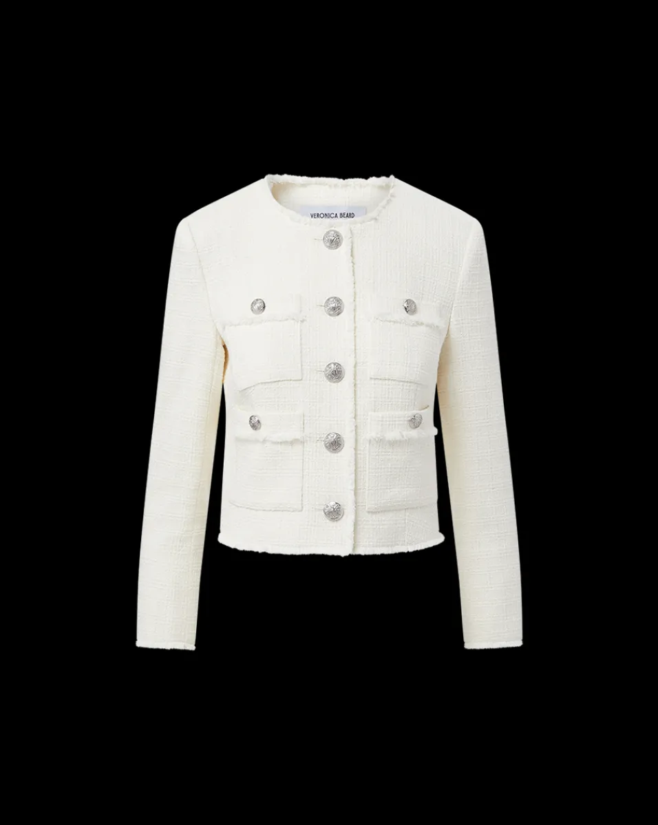 Veronica Beard Jackets & Outerwear*Olbia Tweed Jacket in Off-White