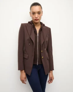 Veronica Beard Jackets & Outerwear|Matching Sets*Orlane Dickey Jacket in Dark Chocolate DarkChocolate