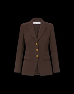 Veronica Beard Jackets & Outerwear|Matching Sets*Orlane Dickey Jacket in Dark Chocolate DarkChocolate