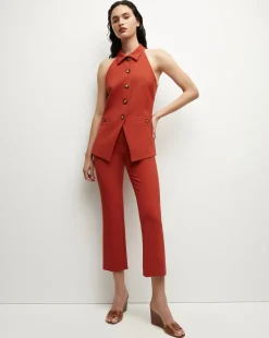 Veronica Beard Jackets & Outerwear|Tops*Orlinda Vest in Brick Red BrickRed