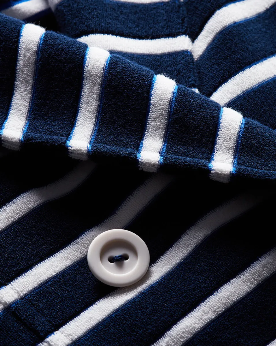 Veronica Beard Jackets & Outerwear*Ortiz Terrycloth Jacket in Marine/Off-White/Blue Surf Marine/Off-White/BlueSurf