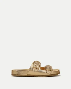 Veronica Beard Sandals*Paige Buckle Sandal in Gold