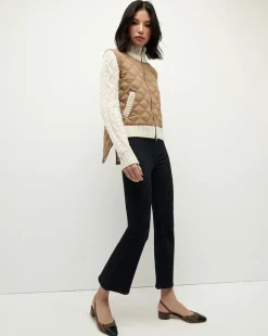 Veronica Beard Jackets & Outerwear*Patra Mixed-Media Jacket in Russet/Ivory