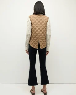 Veronica Beard Jackets & Outerwear*Patra Mixed-Media Jacket in Russet/Ivory