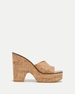 Veronica Beard Sandals*Paulita Cork Wedge Sandal Natural
