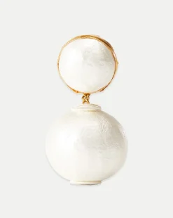 Veronica Beard Accessories|The Gift Guide*Pearl 2 Drop Earring | Clip Backing in White