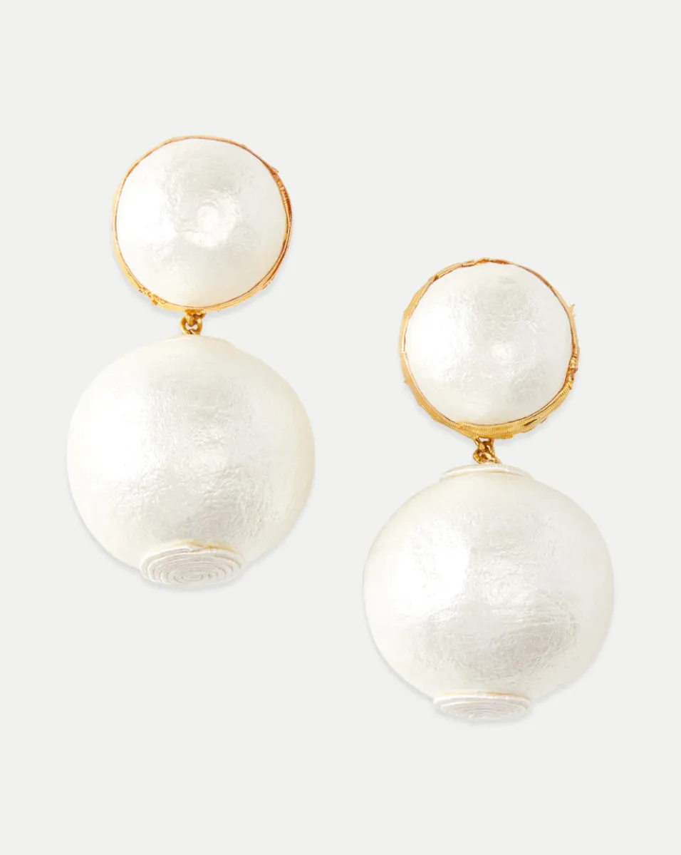 Veronica Beard Accessories|The Gift Guide*Pearl 2 Drop Earring | Post Backing in White