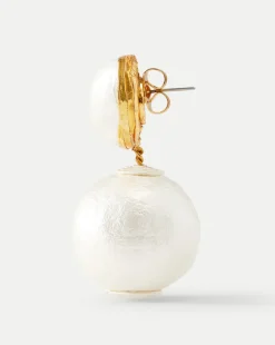 Veronica Beard Accessories|The Gift Guide*Pearl 2 Drop Earring | Post Backing in White