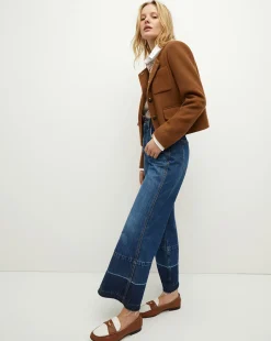 Veronica Beard Flats & Loafers*Penny Leather Loafer in Caramel/Lily