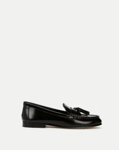 Veronica Beard Flats & Loafers*Penny Leather Tassel Loafer in Black