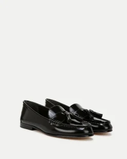 Veronica Beard Flats & Loafers*Penny Leather Tassel Loafer in Black
