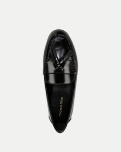 Veronica Beard Flats & Loafers*Penny Leather Tassel Loafer in Black