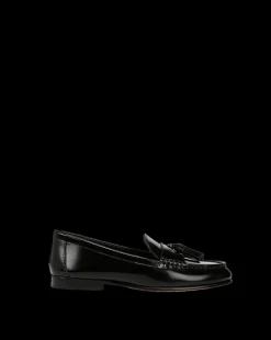 Veronica Beard Flats & Loafers*Penny Leather Tassel Loafer in Black