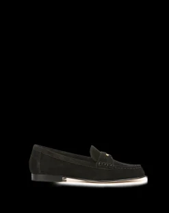 Veronica Beard Flats & Loafers*Penny Suede Loafer Black