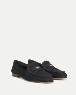 Veronica Beard Flats & Loafers*Penny Suede Loafer Eclipse