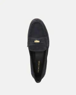 Veronica Beard Flats & Loafers*Penny Suede Loafer Eclipse