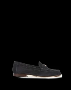 Veronica Beard Flats & Loafers*Penny Suede Loafer Eclipse