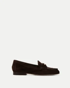 Veronica Beard Flats & Loafers*Penny Suede Loafer in Espresso