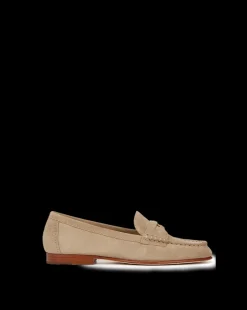 Veronica Beard Flats & Loafers|The Veronicas' Favorites*Penny Suede Loafer in Sand
