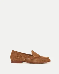 Veronica Beard Flats & Loafers*Penny Woven Suede Loafer Hazelwood