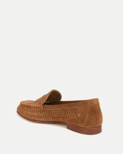 Veronica Beard Flats & Loafers*Penny Woven Suede Loafer Hazelwood