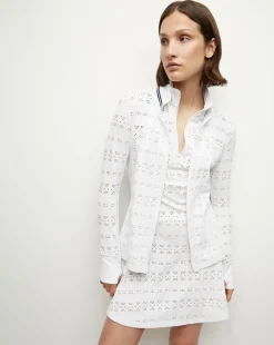 Veronica Beard Jackets & Outerwear*Performance Lace Jacket in White/Navy