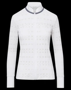 Veronica Beard Jackets & Outerwear*Performance Lace Jacket in White/Navy