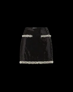 Veronica Beard Skirts & Shorts|Matching Sets*Perry Pearl Trim Sequin Skirt in x Poppy Delevingne Black