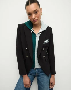 Veronica Beard Jackets & Outerwear*Philadelphia Eagles Dickey Jacket in Black/Silver PhiladelphiaEagles