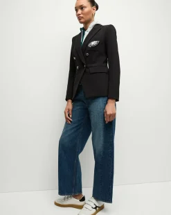 Veronica Beard Jackets & Outerwear*Philadelphia Eagles Dickey Jacket in Black/Silver PhiladelphiaEagles