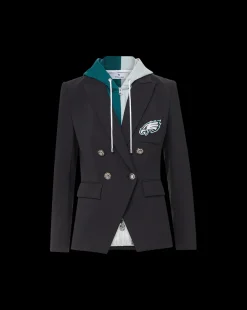 Veronica Beard Jackets & Outerwear*Philadelphia Eagles Dickey Jacket in Black/Silver PhiladelphiaEagles