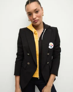 Veronica Beard Jackets & Outerwear*Pittsburgh Steelers Dickey Jacket in Black/Gold PittsburghSteelers