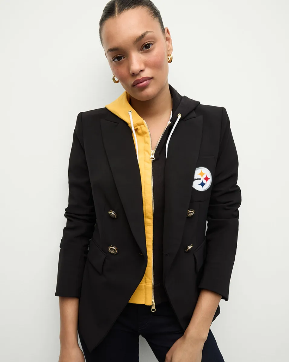 Veronica Beard Jackets & Outerwear*Pittsburgh Steelers Dickey Jacket in Black/Gold PittsburghSteelers