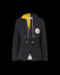 Veronica Beard Jackets & Outerwear*Pittsburgh Steelers Dickey Jacket in Black/Gold PittsburghSteelers