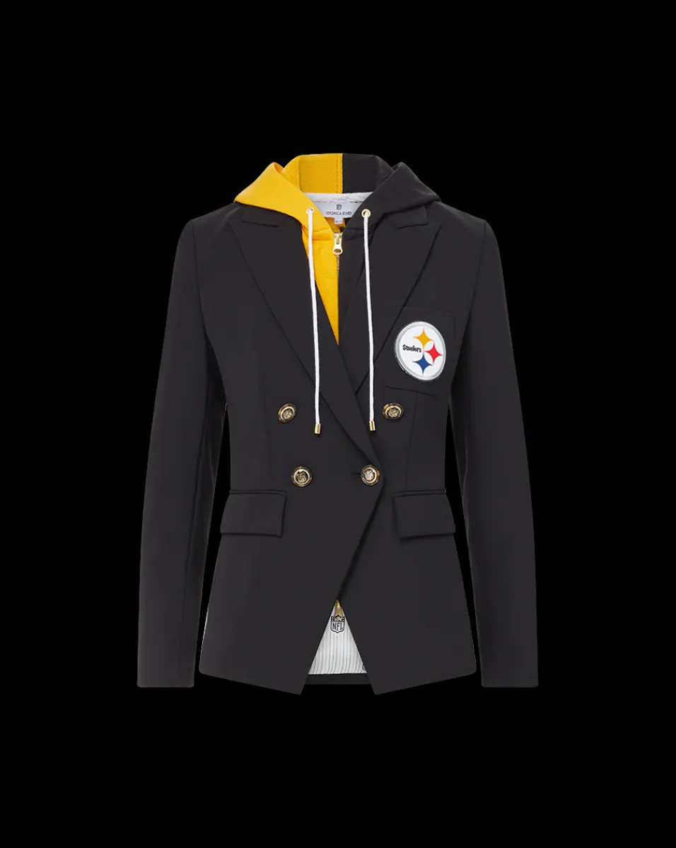 Veronica Beard Jackets & Outerwear*Pittsburgh Steelers Dickey Jacket in Black/Gold PittsburghSteelers