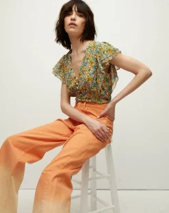 Veronica Beard Tops*Polly Floral Top Multi
