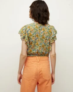 Veronica Beard Tops*Polly Floral Top Multi