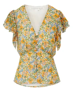 Veronica Beard Tops*Polly Floral Top Multi