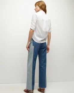 Veronica Beard Tops*Porta Button-Down Shirt in White