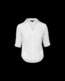 Veronica Beard Tops*Porta Button-Down Shirt in White