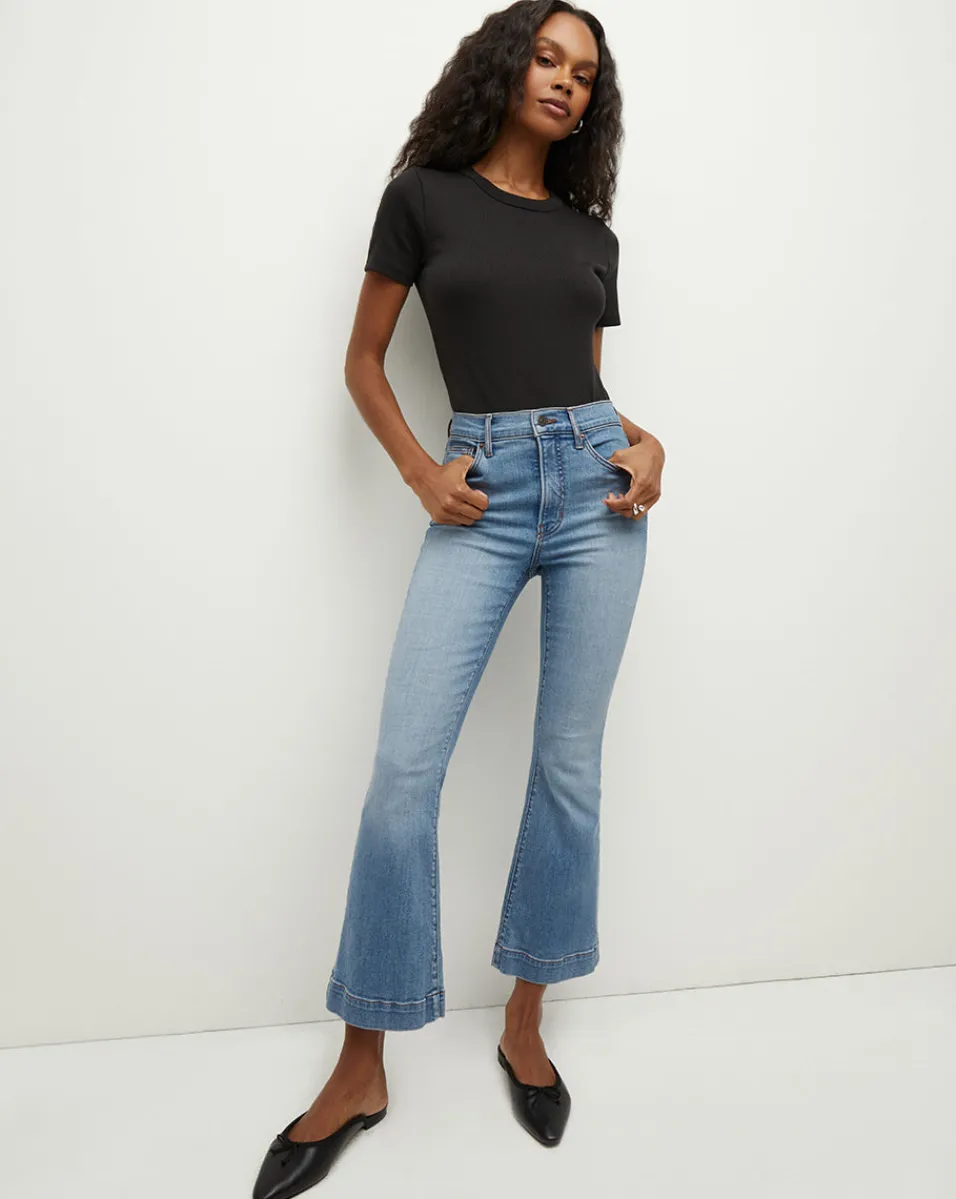 Veronica Beard Tops|Extended Sizes*Pruitt Ribbed Tee Black