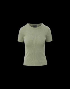 Veronica Beard Tops*Pruitt Ribbed Tee in Sage