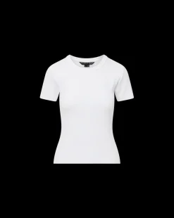 Veronica Beard Tops|Extended Sizes*Pruitt Ribbed Tee in White