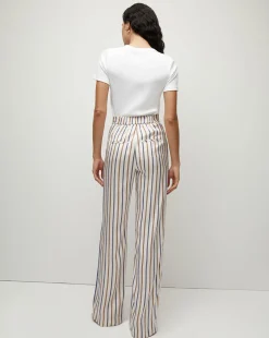 Veronica Beard Tops*Pruitt Ribbed Pocket Tee White