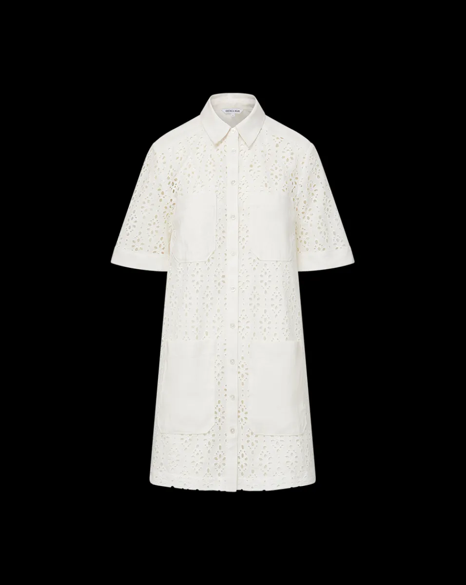 Veronica Beard Dresses*Rafaela Cotton Eyelet Shirtdress in White