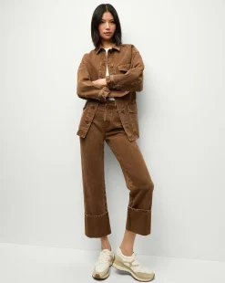 Veronica Beard Jackets & Outerwear|Matching Sets*Ramone Denim Chore Jacket in Brown DeepOchre